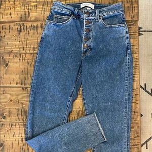 Abercrombie & Fitch Curve Love The Super Skinny Ankle High Rise Jeans 25